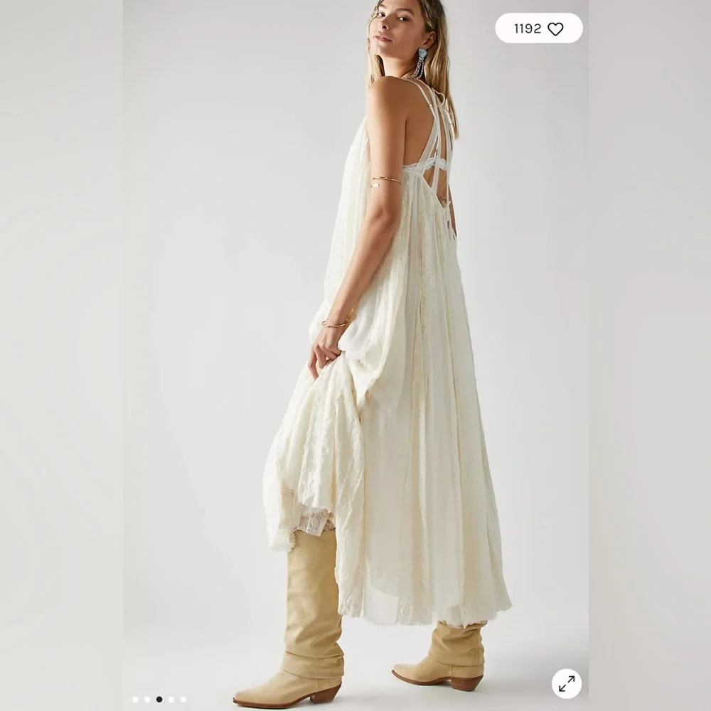 Free People Sweet Sea Lace Maxi Dress 🌿 - Picture 3 of 15